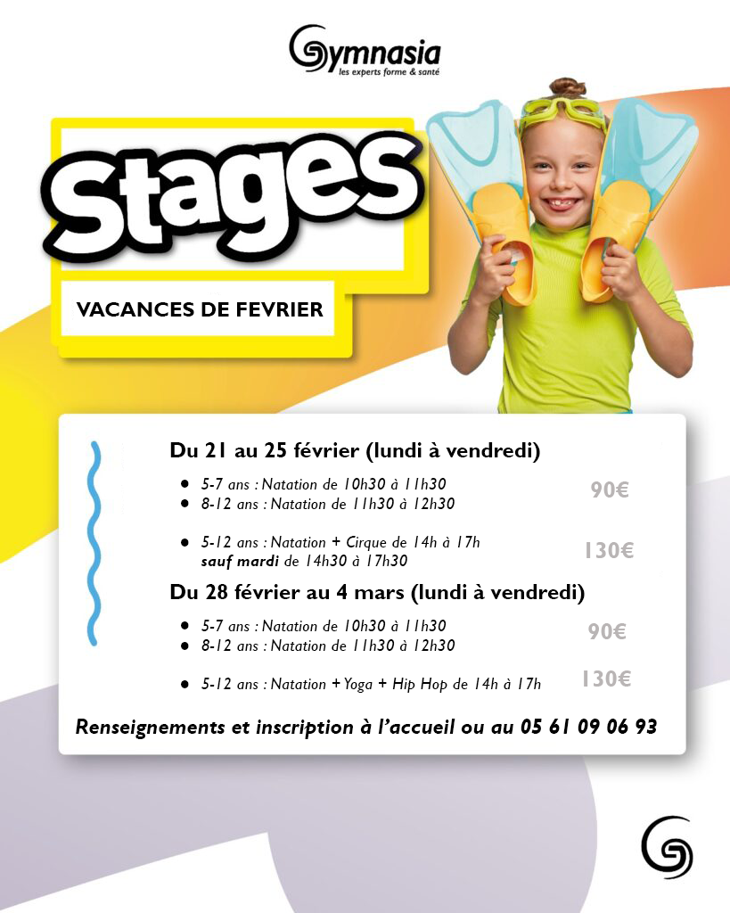 Stages des vacances